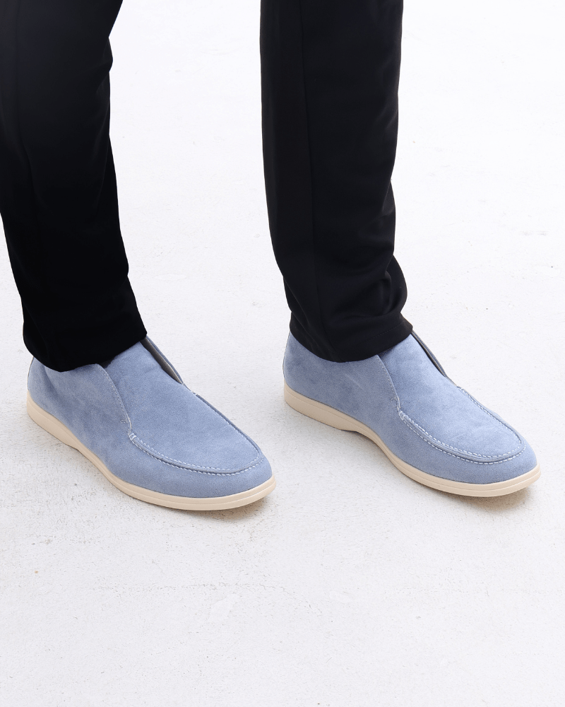 Old Money High Suede Loafers - Sanvelier