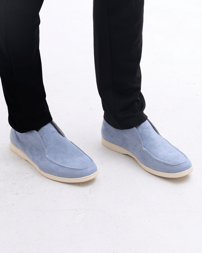 Old Money High Suede Loafers - Sanvelier